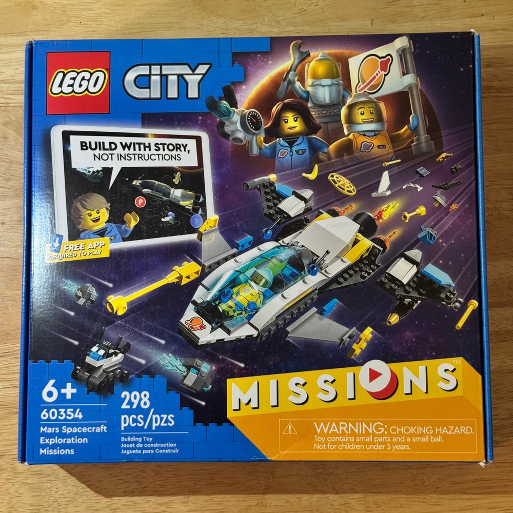 LEGO City 60354 Mars Spacecraft Exploration Missions 298 Pcs New Sealed